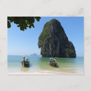 Strand von Krabi, Thailand. Postkarte