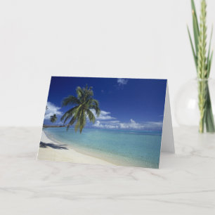 Strand von Matira auf der Insel Bora Bora, Karte