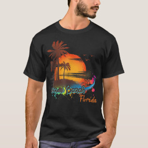 Strand von Miami Beach Florida Sommer Palmen Sonne T-Shirt