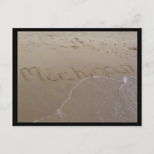 Strand von Michigan Postkarte