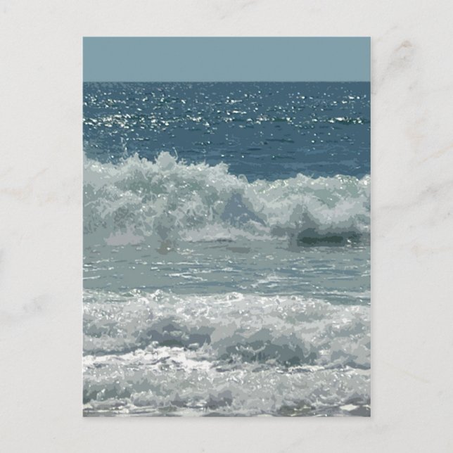 Strand von Montauk Postkarte (Vorderseite)