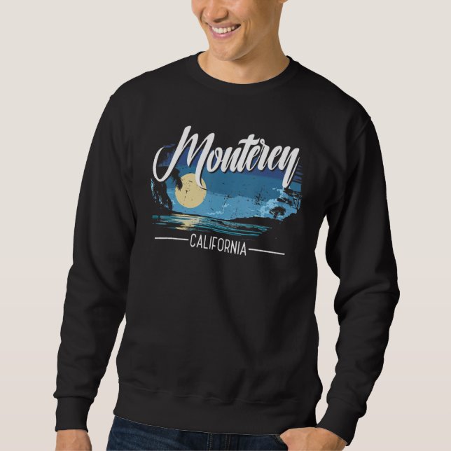Strand von Monterey Kalifornien  Oder Reisender Sweatshirt (Vorderseite)