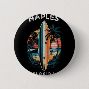 Strand von Neapel Florida Männer Frauen Surfen Button