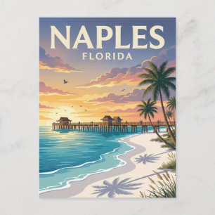 Strand von Neapel Florida Postkarte