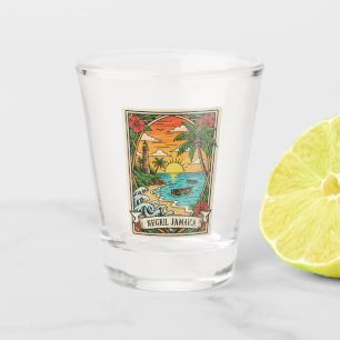 Strand von Negril Jamaika Schnapsglas