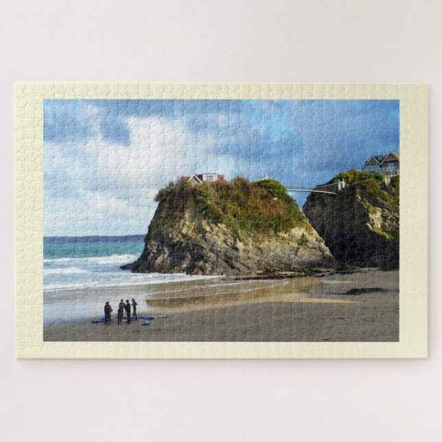 Strand von Newquay in Cornwall Puzzle (Horizontal)
