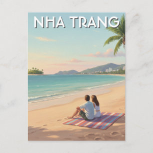Strand von Nha Trang Vietnam Reise Postkarte