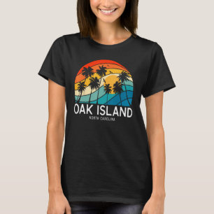 Strand von Oak Island North Carolina Palmenstrand T-Shirt