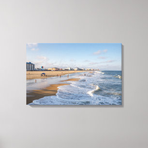 Strand von Ocean City, Maryland Leinwanddruck
