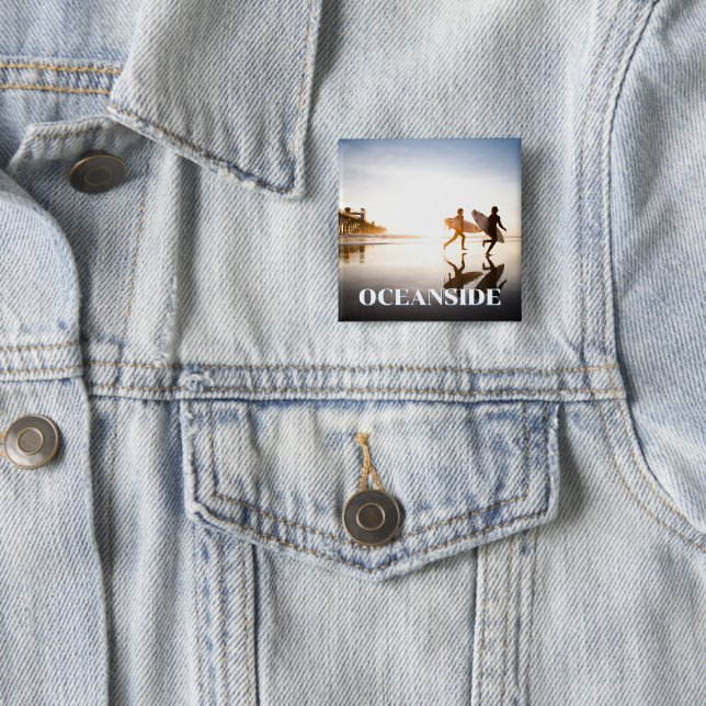 Strand von Oceanside Button (Beispiel)