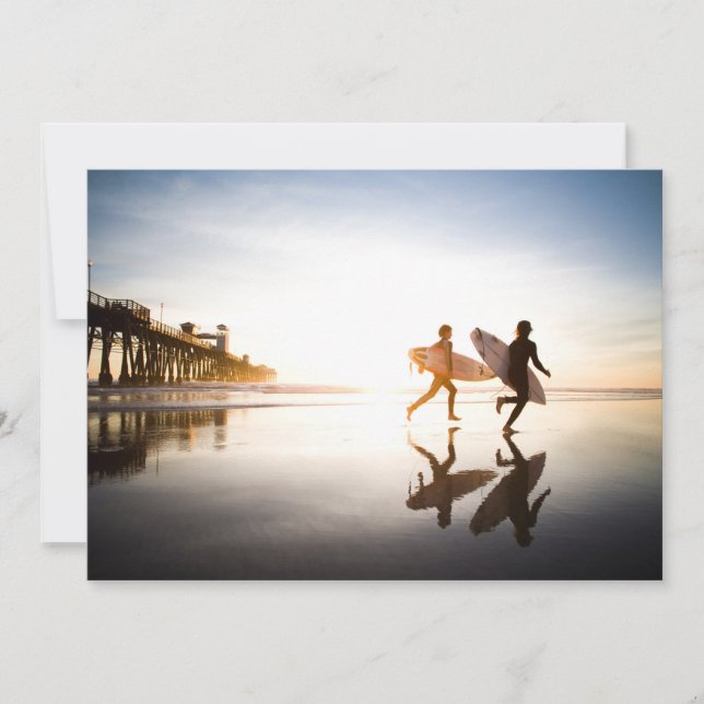 Strand von Oceanside Dankeskarte (Vorderseite)