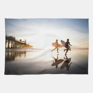 Strand von Oceanside Geschirrtuch