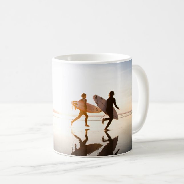 Strand von Oceanside Kaffeetasse (VorderseiteRechts)