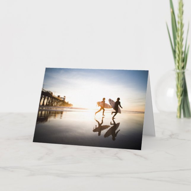 Strand von Oceanside Karte (Vorderseite)