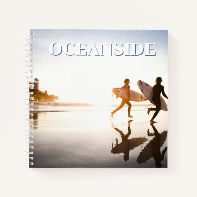Strand von Oceanside Notizbuch (Vorderseite)