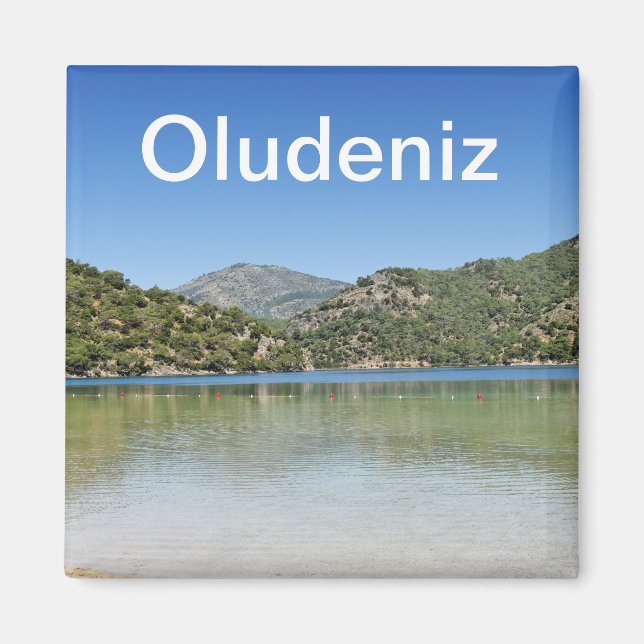 Strand von Oludeniz in der Türkei Magnet (Vorne)