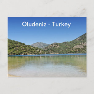 Strand von Oludeniz in der Türkei Postkarte