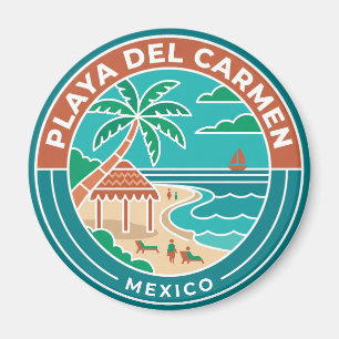 Strand von Playa del Carmen Mexiko Magnet