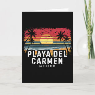 Strand von Playa Del Carmen Mexiko Surfbrett Karte