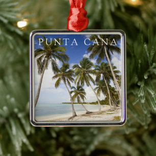 Strand von Punta Cana   Dominikanische Republik Ornament Aus Metall