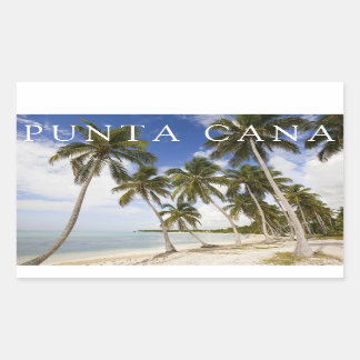 Strand von Punta Cana | Dominikanische Republik Rechteckiger Aufkleber