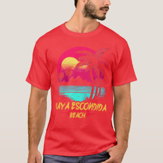 Strand von Retrowave Playa Escondida T-Shirt
