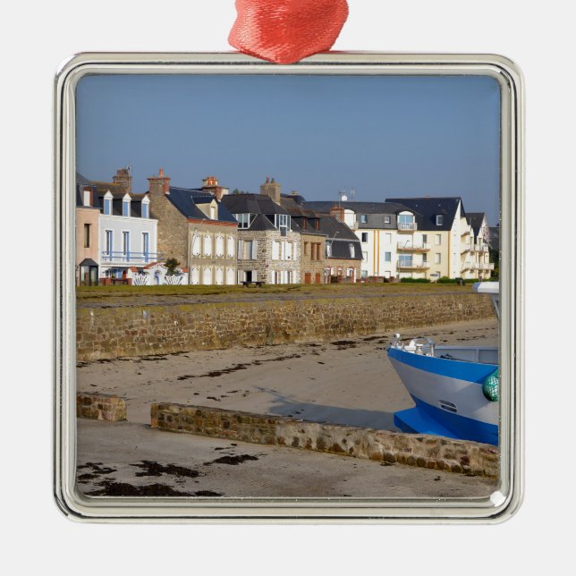 Strand von Saint-Vaast-la-Hougue Silbernes Ornament (Vorne)