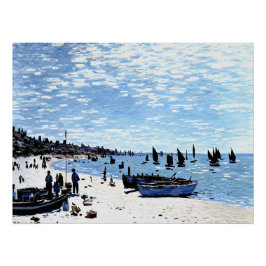 Strand von Sainte-Adresse Poster