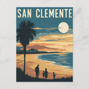 Strand von San Clemente, Kalifornien Postkarte