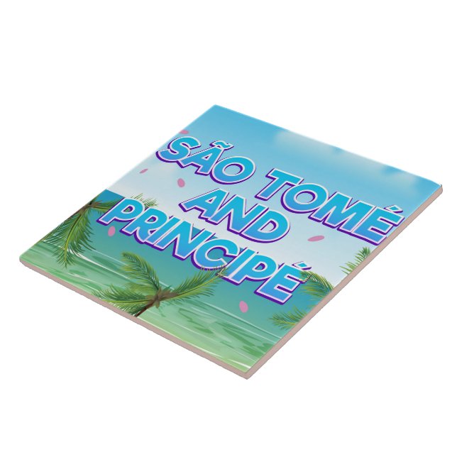 Strand von São Tomé und Principé Fliese (Seite)