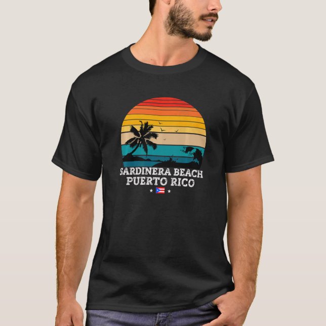 Strand von Sardinera Puerto Rico T-Shirt (Vorderseite)