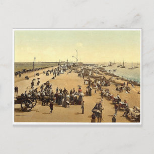 Strand von Southsea, England seltenes Photochrom Postkarte