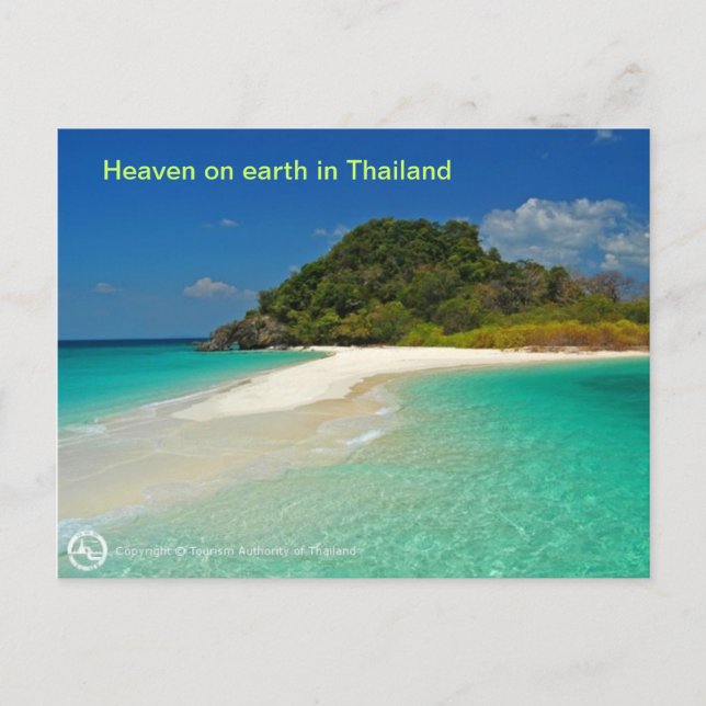 Strand von Thailand Postkarte (Vorderseite)