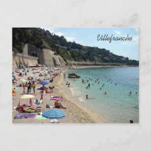 Strand von Villefranche Postkarte
