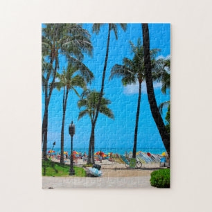 Strand von Waikiki Hawaii Honolulu. Puzzle