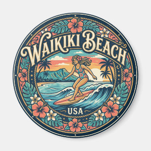 Strand von Waikiki USA Magnet