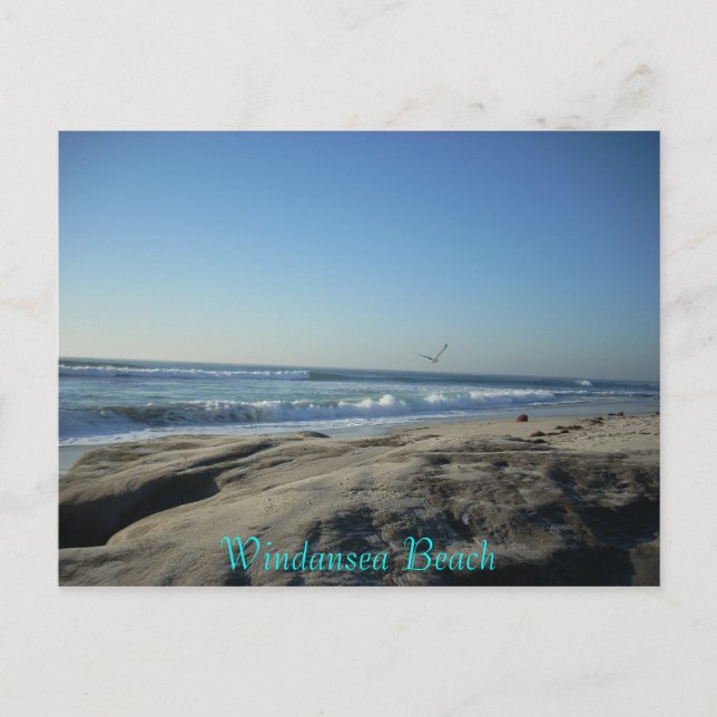 Strand von Windansea Postkarte (Vorderseite)