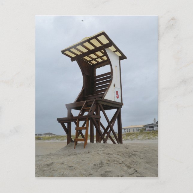 Strand von Wrightsville Postkarte (Vorderseite)