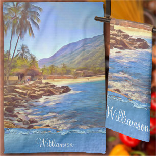 Strand von Yelapa 761 Geschirrtuch