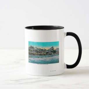 Strand vor dem Bath House, Long Beach Tasse