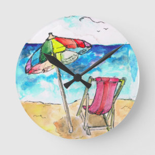 Strand-Wanduhr Runde Wanduhr