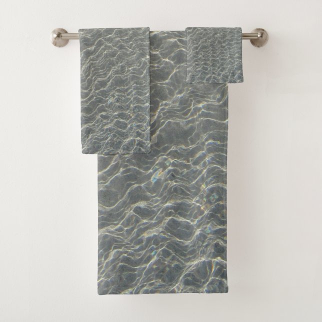 Strand Wasser Ripples & Sand Badhandtuch Set (Insitu)