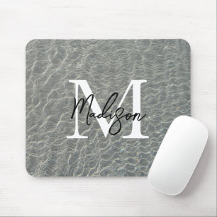 Strand Wasserarme und Sandstrand Mit Monogramm Mousepad