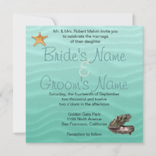 Strand Wedding Sandy Shore Einladung
