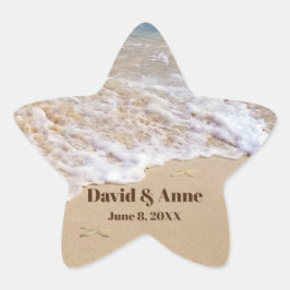 Strand Wedding Starfish Stern-Aufkleber