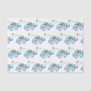 Strand-Weihnachten Blau Seidenpapier