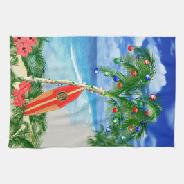 Strand-Weihnachten Geschirrtuch