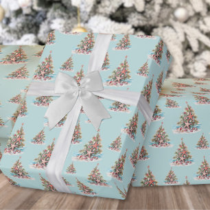 Strand-Weihnachtsbaum-Muster Geschenkpapier
