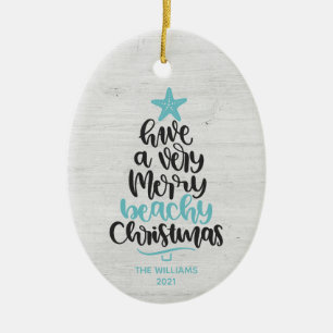 Strand-Weihnachtsdekoration Keramik Ornament