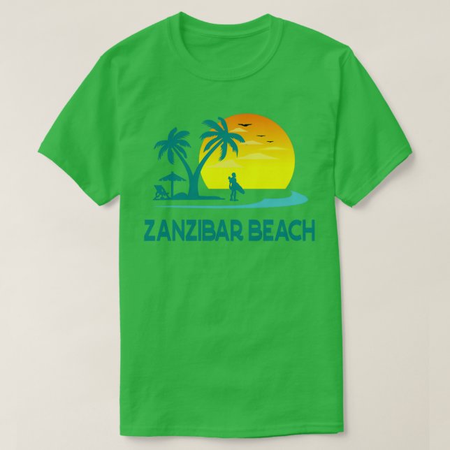 Strand zanzibar T-Shirt (Design vorne)